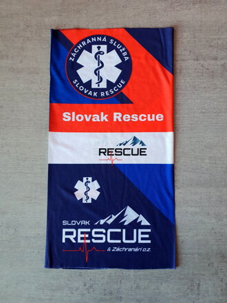 Multifunkčná šatka Slovak Rescue tmavomodrá